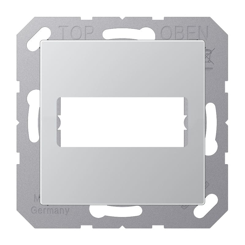 Jung - Enjoliveur pour connecteur trapèze 9 - 15 / Série A 500 Aluminium