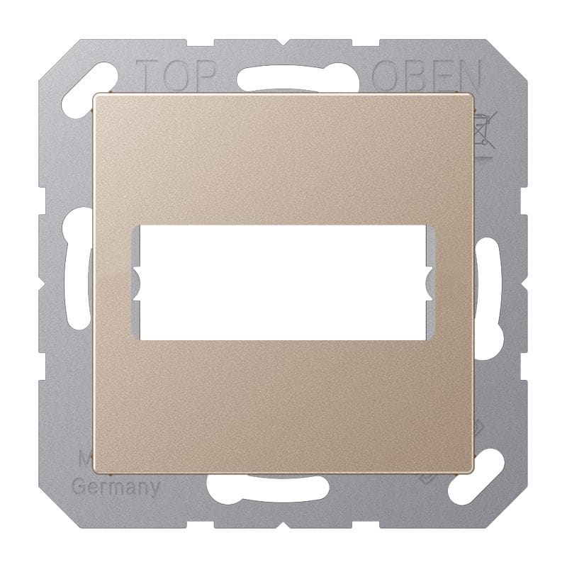 Jung - Enjoliveur pour connecteur trapèze 9 - 15 / Série A 500 Champagne