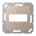 Jung - Enjoliveur pour connecteur trapèze 9 - 15 / Série A 500 Champagne