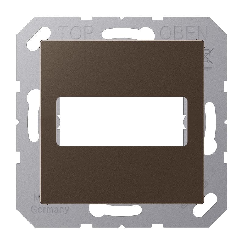 Jung - Enjoliveur pour connecteur trapèze 9 - 15 / Série A 500 Moka