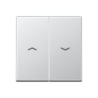 Jung - Enjoliveur double touche IN+BP VR-store / Série A 500 Aluminium