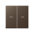 Jung - Enjoliveur double touche IN+BP VR-store / Série A 500 Moka