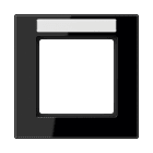 Jung - Cadre de finition 1 poste avec porte étiquette / Acréation Noir