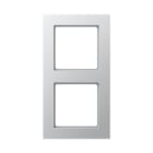 Jung - Cadre de finition 2 postes / Acréation Aluminium