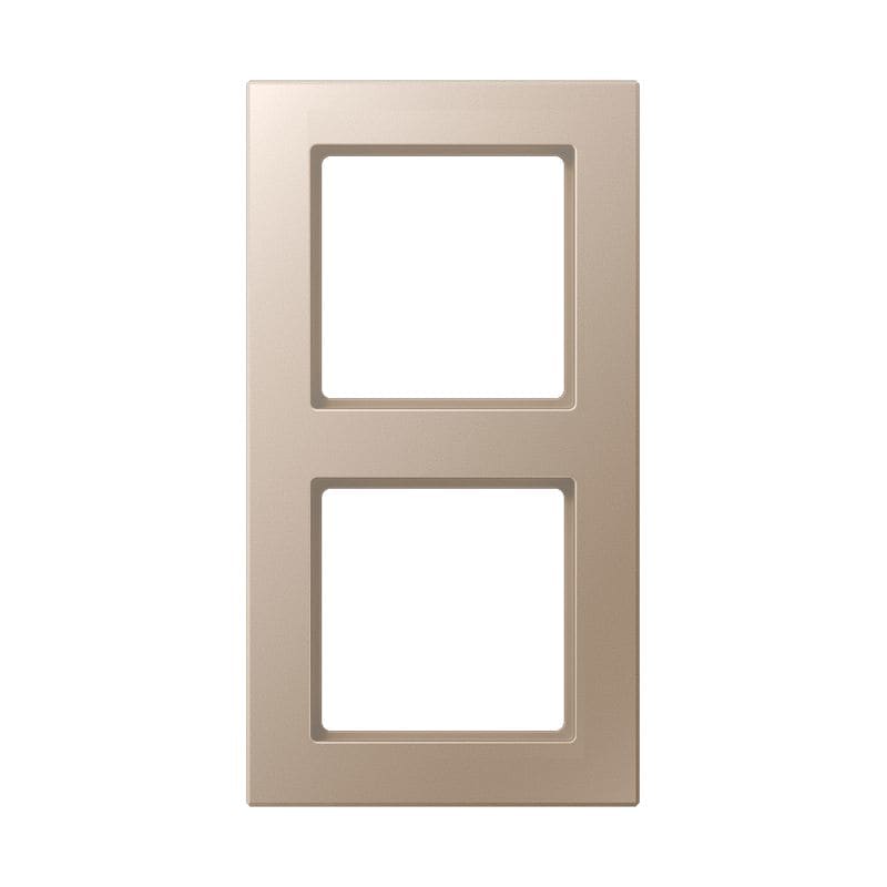 Jung - Cadre de finition 2 postes / Acréation Champagne