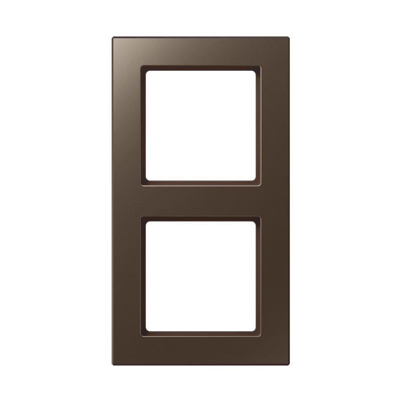 Jung - Cadre de finition 2 postes / Acréation Moka