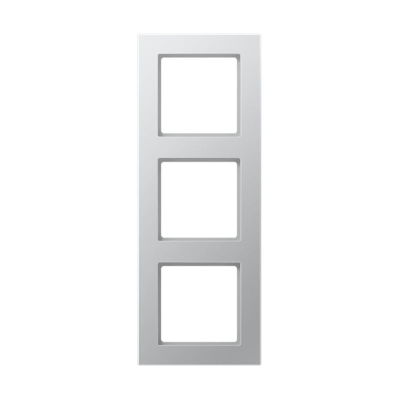 Jung - Cadre de finition 3 postes / Acréation Aluminium