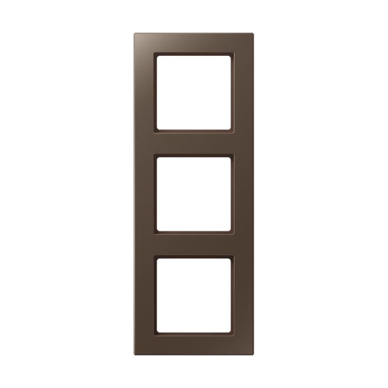 Jung - Cadre de finition 3 postes / Acréation Moka