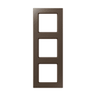 Jung - Cadre de finition 3 postes / Acréation Moka