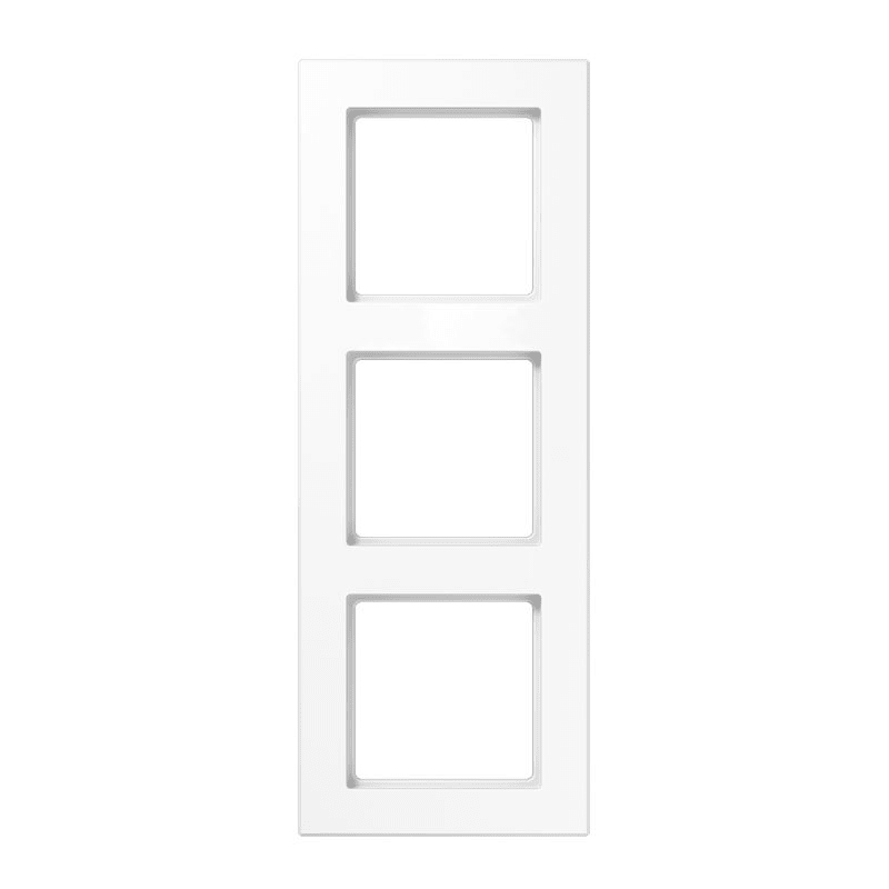 Jung - Cadre de finition 3 postes / Acréation Blanc