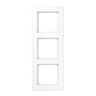 Jung - Cadre de finition 3 postes / Acréation Blanc