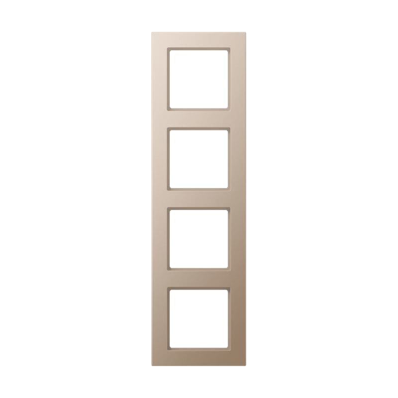 Jung - Cadre de finition 4 postes / Acréation Champagne