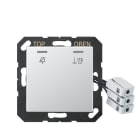 Jung - Enjoliveur Hôtel, poste extérieur 230 V / Série A 500 Aluminium