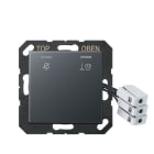 Jung - Enjoliveur Hôtel, poste extérieur 230 V / Série A 500 Anthracite