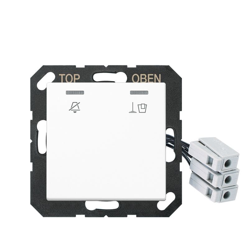 Jung - Enjoliveur Hôtel, poste extérieur 230 V / Série A 500 Blanc