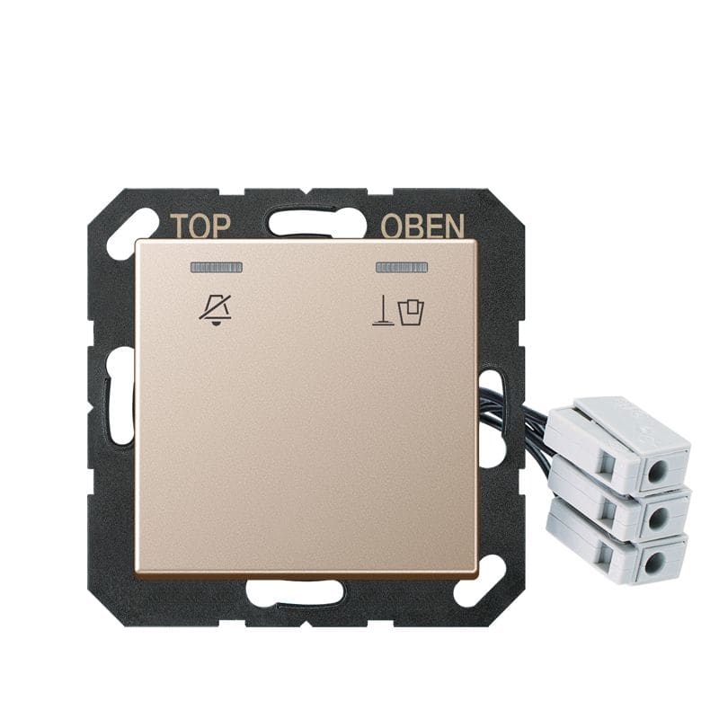 Jung - Enjoliveur Hôtel, poste extérieur 24 V / Série A 500 Champagne