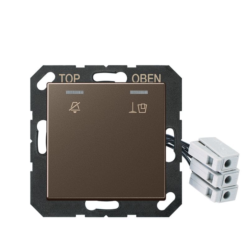 Jung - Enjoliveur Hôtel, poste extérieur 24 V / Série A 500 Moka