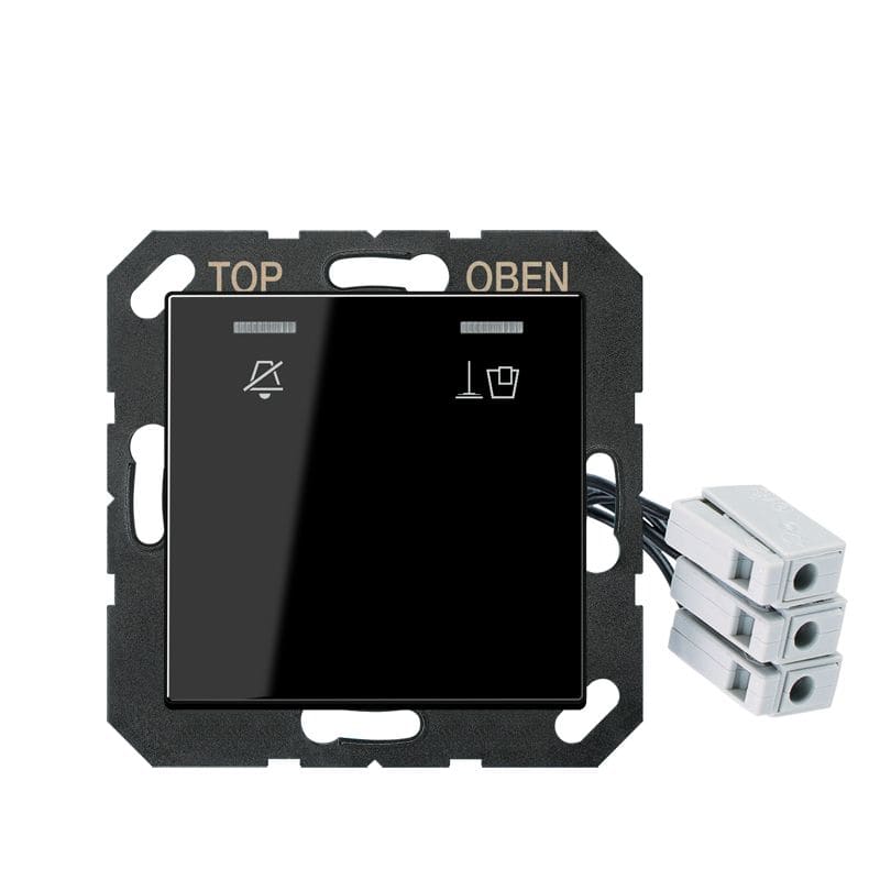 Jung - Enjoliveur Hôtel, poste extérieur 24 V / Série A 500 Noir