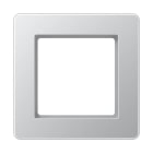 Jung - Cadre de finition 1 poste, A FLOW 500 / Aluminium