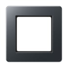 Jung - Cadre de finition 1 poste, A FLOW 500 / Anthracite