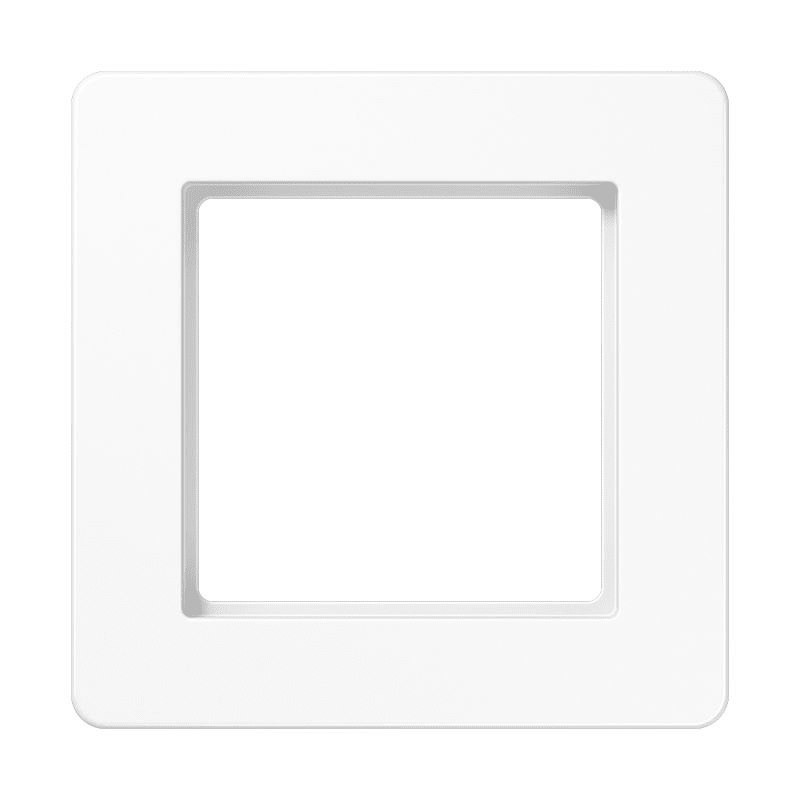Jung - Cadre de finition 1 poste, A FLOW 500 / Blanc