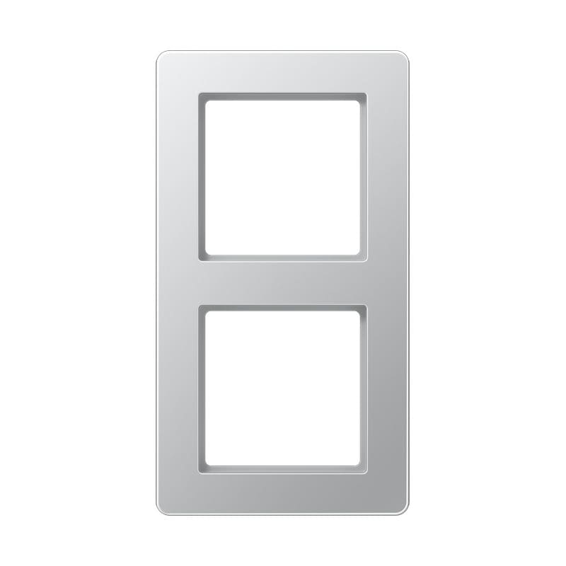 Jung - Cadre de finition 2 postes, A FLOW 500 / Aluminium