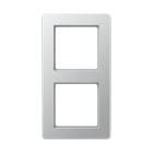 Jung - Cadre de finition 2 postes, A FLOW 500 / Aluminium