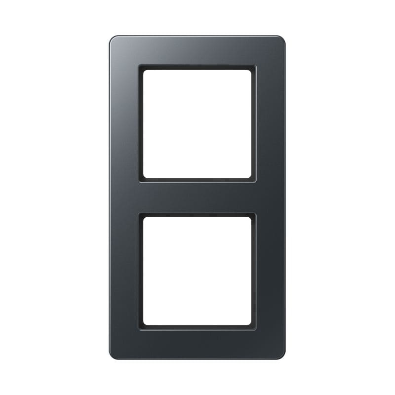 Jung - Cadre de finition 2 postes, A FLOW 500 / Anthracite