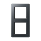 Jung - Cadre de finition 2 postes, A FLOW 500 / Anthracite