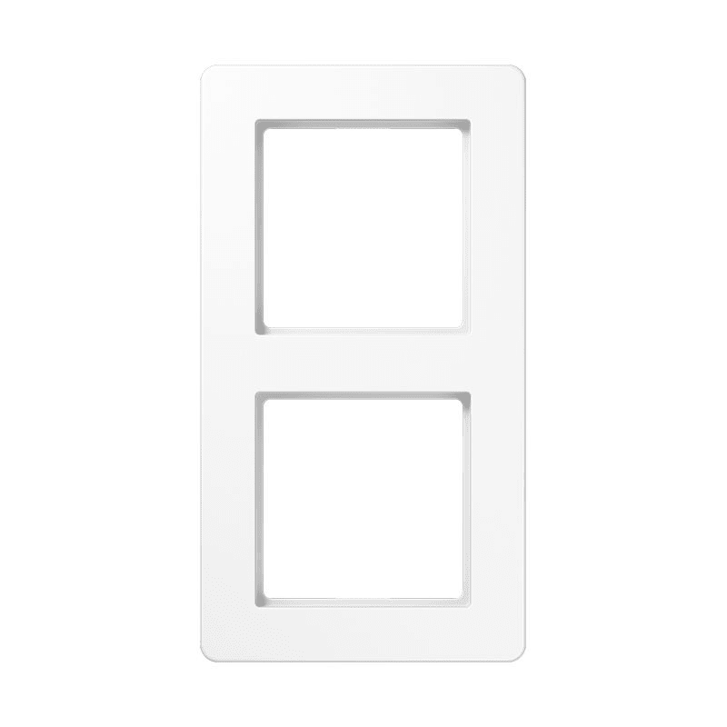 Jung - Cadre de finition 2 postes, A FLOW 500 / Blanc