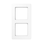 Jung - Cadre de finition 2 postes, A FLOW 500 / Blanc