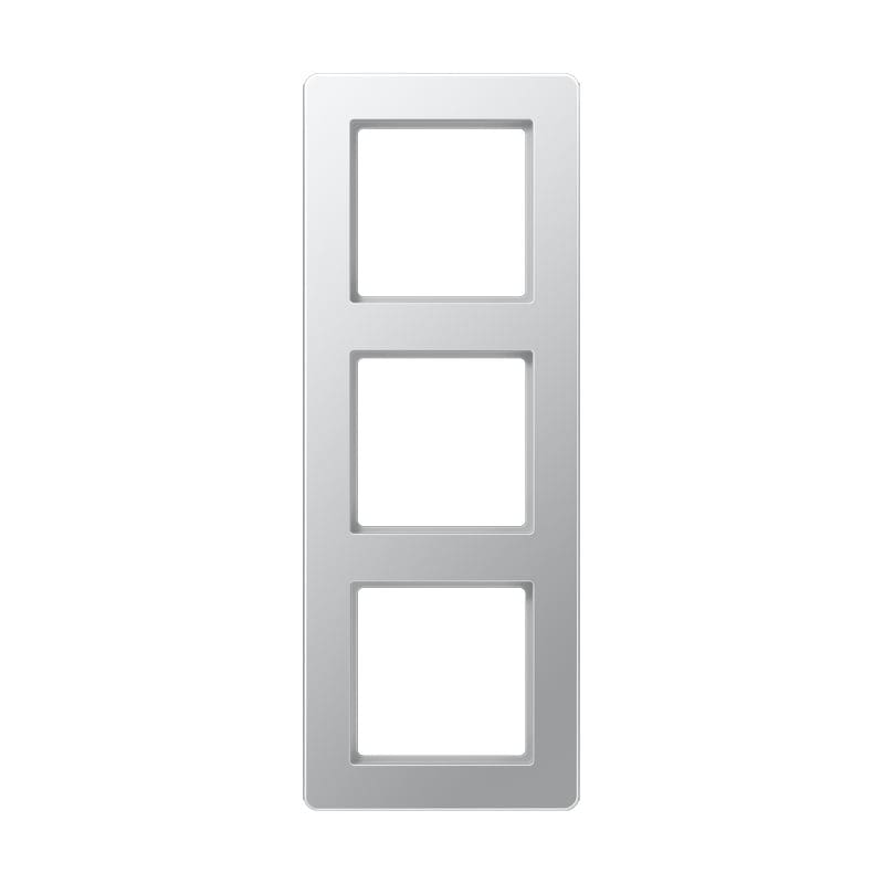 Jung - Cadre de finition 3 postes, A FLOW 500 / Aluminium