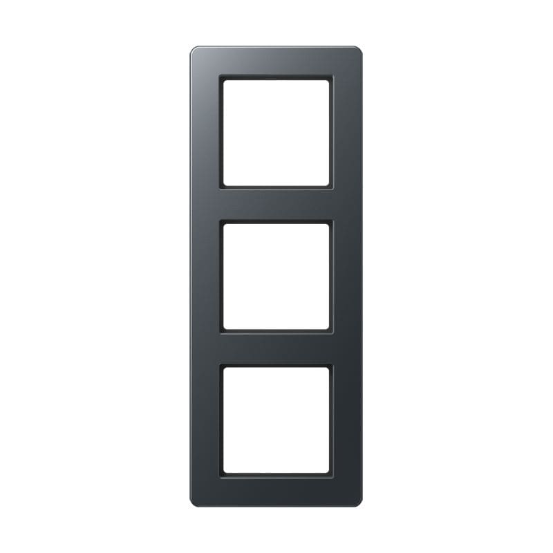 Jung - Cadre de finition 3 postes, A FLOW 500 / Anthracite