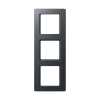 Jung - Cadre de finition 3 postes, A FLOW 500 / Anthracite