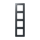 Jung - Cadre de finition 4 postes, A FLOW 500 / Anthracite