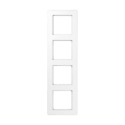 Jung - Cadre de finition 4 postes, A FLOW 500 / Blanc