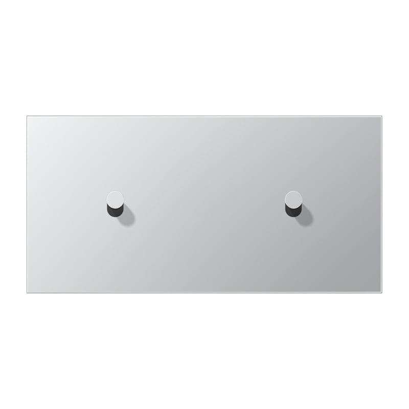 Jung - Enjoliveur 2 mod horiz 1 + 1 leviers Cône / LS 1912 Aluminium