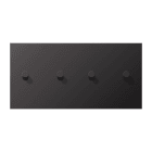 Jung - Enjoliveur 2 mod horiz 2+2 leviers Cône / LS 1912 Can fusil - Dark