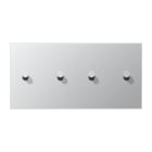 Jung - Enjoliveur 2 mod horiz 2 + 2 leviers Cône / LS 1912 Aluminium