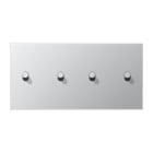Jung - Enjoliveur 2 mod horiz 2 + 2 leviers Cylindre / LS 1912 Aluminium