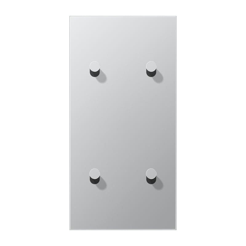Jung - Enjoliveur 2 mod vertic 2 + 2 leviers Cône / LS 1912 Aluminium