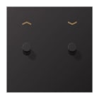 Jung - Enjoliveur simple doigt à 2 leviers cône Cde VR-Store / LS 1912 Can fusil - Dark
