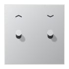 Jung - Enjoliveur simple doigt à 2 leviers cône Cde VR-Store / LS 1912 Aluminium