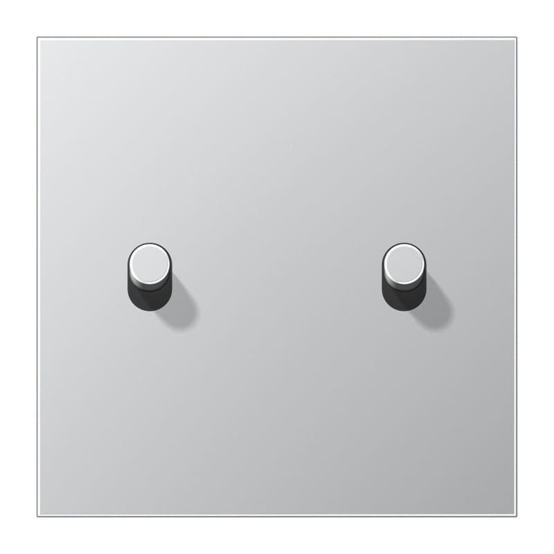 Jung - Enjoliveur simple doigt 2 leviers cylindre / LS 1912 Aluminium