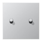 Jung - Enjoliveur simple doigt 2 leviers cylindre / LS 1912 Aluminium