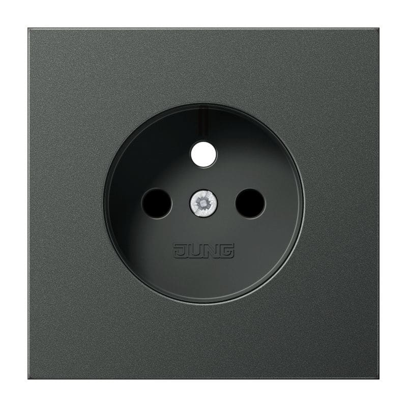 Jung - Enjo pour prise Franco/Belge / LS 990 Titane Anthracite