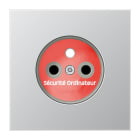 Jung - Enjo pour prise Franco/Belge circuit INFO / LS 990 Aluminium