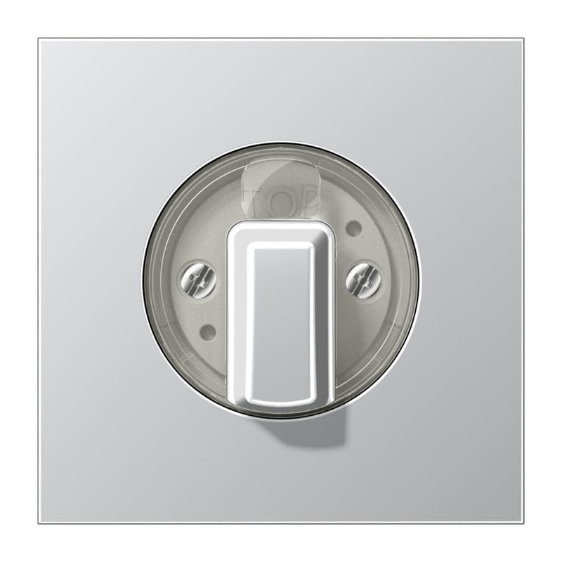 Jung - Enjoliveur pour interrupteur rotatif / LS 990 Aluminium