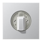 Jung - Enjoliveur pour interrupteur rotatif / LS 990 Aluminium