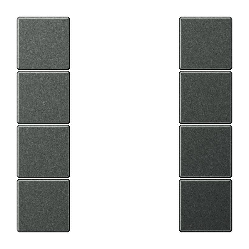 Jung - Kit touche complet 4 voies F50 / LS 990 Titane Anthracite